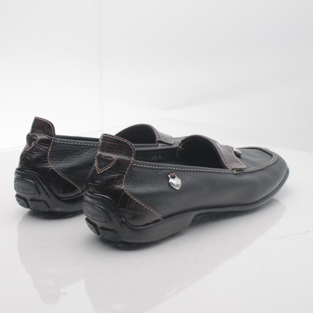 Brighton URSA Black Leather Elegant Driving Shoes Loafers 8.5N - Picture 10 of 16